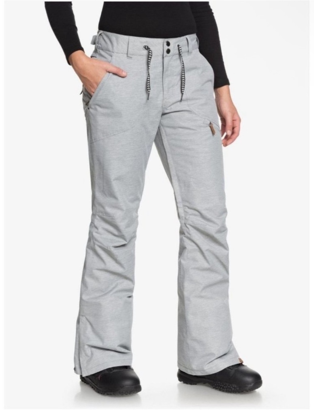 Roxy Nadia Snowpants Waterproof Snowboard Ski Dryflight Heather Gray Size XL